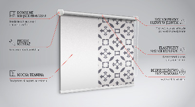 Verdunkelungsrollo mit Illusion-Muster