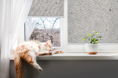 Fenster Rollo in Granitoptik