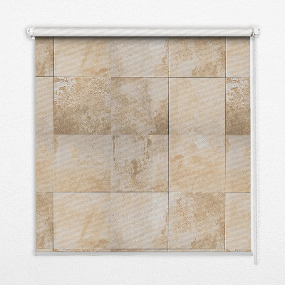 Fenster Rollo mit Fliesenmuster
