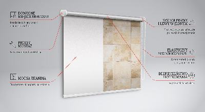 Fenster Rollo mit Fliesenmuster