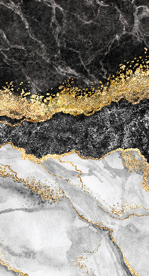 Fenster Rollo mit Motiv in Marmoroptik