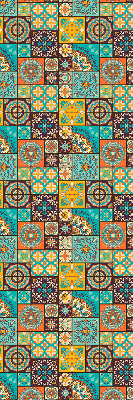 Verdunkelungsrollo mit buntem Mandala-Motiv