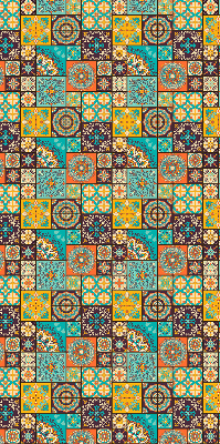 Verdunkelungsrollo mit buntem Mandala-Motiv