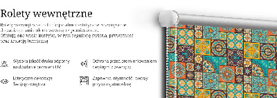 Verdunkelungsrollo mit buntem Mandala-Motiv