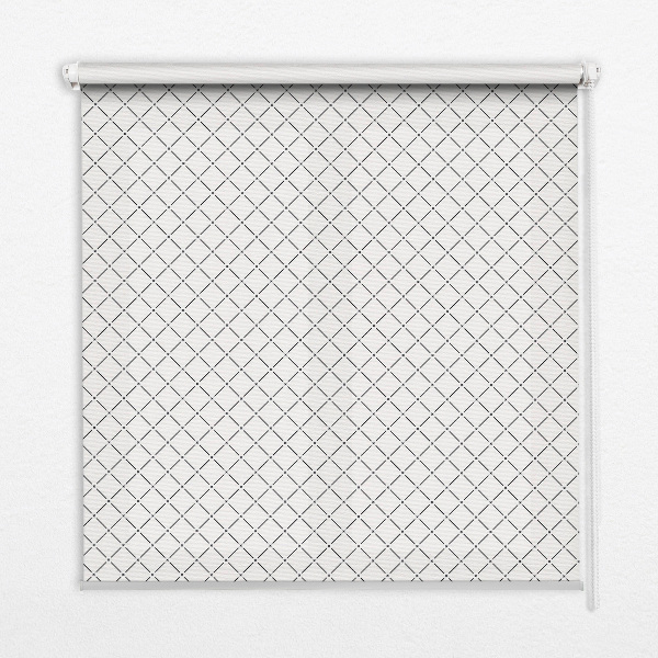 Fenster Rollo mit Rautenmuster