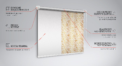 Rollo lichtundurchlässig mit goldenen Blattmotiven