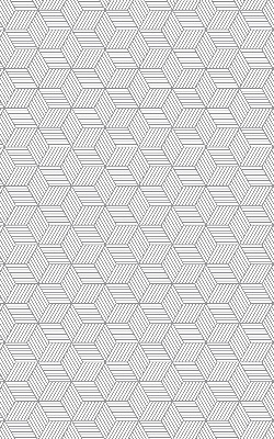 Rollo lichtundurchlässig mit 3D-gestreiftem Quadratmuster