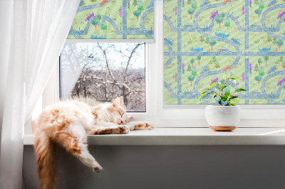 Fenster Rollo mit Sicht- und Sonnenschutz für Straßenfronten
