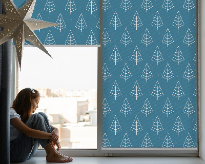 Fenster Rollo mit Motiv Bäume im Regen