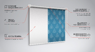 Fenster Rollo mit Motiv Bäume im Regen