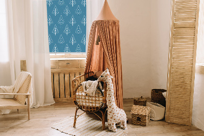 Fenster Rollo mit Motiv Bäume im Regen
