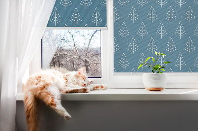 Fenster Rollo mit Motiv Bäume im Regen