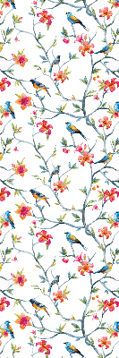 Rollo lichtundurchlässig mit einem Motiv eines Vogels auf einem Ast