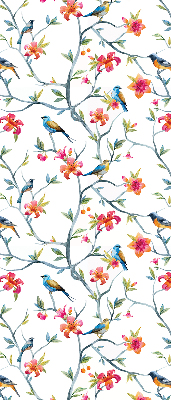 Rollo lichtundurchlässig mit einem Motiv eines Vogels auf einem Ast