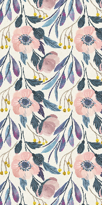 Fenster Rollo mit Mohnblumenmuster