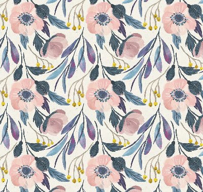 Fenster Rollo mit Mohnblumenmuster