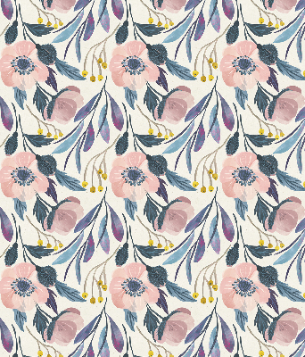 Fenster Rollo mit Mohnblumenmuster