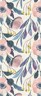 Fenster Rollo mit Mohnblumenmuster