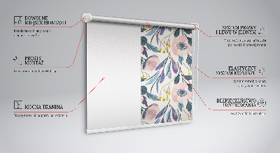 Fenster Rollo mit Mohnblumenmuster