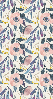 Fenster Rollo mit Mohnblumenmuster