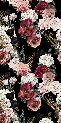 Fenster Rollo mit Rosenmuster