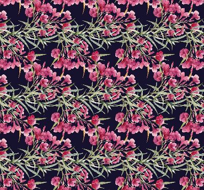 Fenster Rollo mit exotischem Blumenmuster