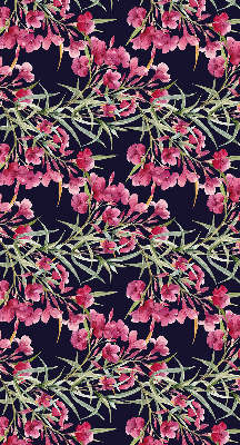 Fenster Rollo mit exotischem Blumenmuster