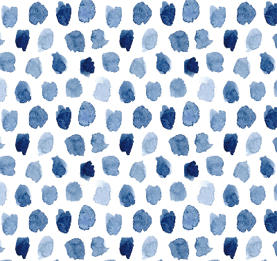 Verdunkelungsrollo mit blauem Fleckenmuster