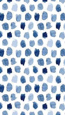 Verdunkelungsrollo mit blauem Fleckenmuster