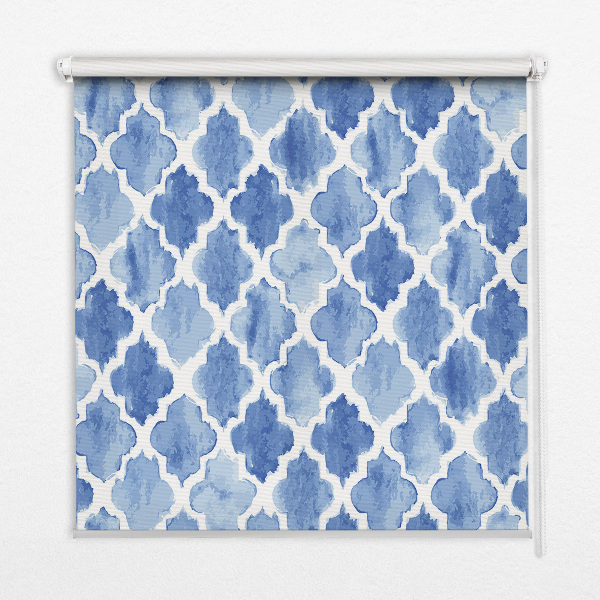 Fenster Rollo mit gemaltem Muster