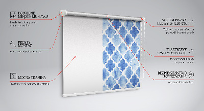 Fenster Rollo mit gemaltem Muster