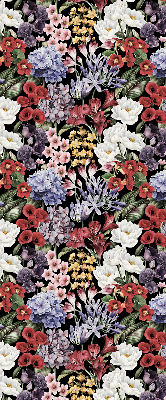 Rollo lichtundurchlässig mit buntem Blumenmuster