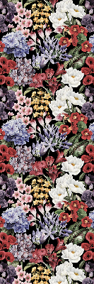 Rollo lichtundurchlässig mit buntem Blumenmuster