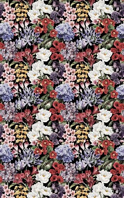Rollo lichtundurchlässig mit buntem Blumenmuster