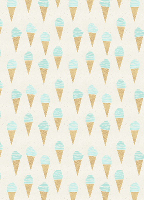 Verdunkelungsrollo mit Motiv Eiscreme in der Waffel