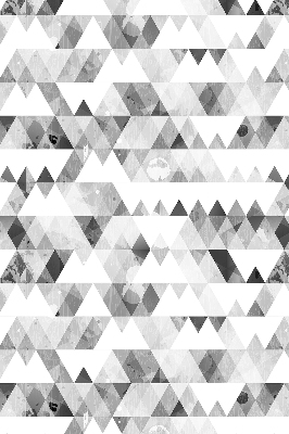 Verdunkelungsrollo mit grauem Dreiecksmuster