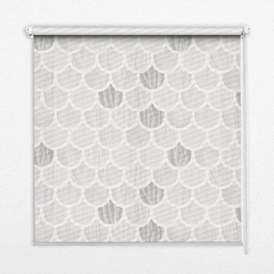 Fenster Rollo in Graustufen