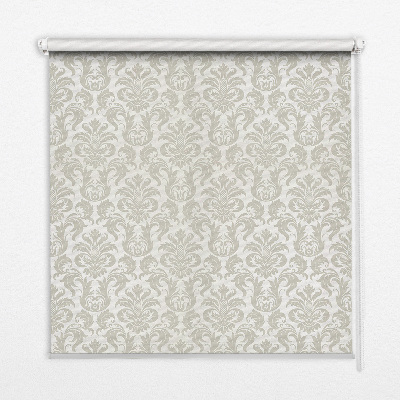 Rollo lichtundurchlässig in Beige mit Muster