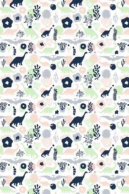 Fenster Rollo mit bunten Dinosauriermotiven