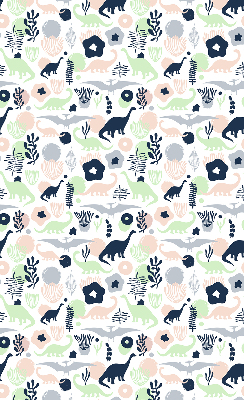 Fenster Rollo mit bunten Dinosauriermotiven