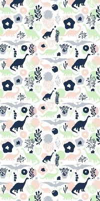 Fenster Rollo mit bunten Dinosauriermotiven