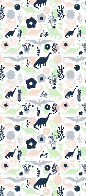 Fenster Rollo mit bunten Dinosauriermotiven