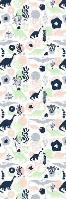 Fenster Rollo mit bunten Dinosauriermotiven