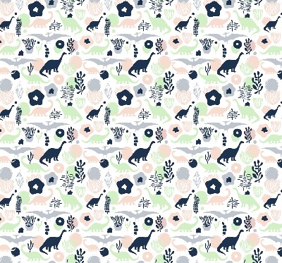 Fenster Rollo mit bunten Dinosauriermotiven