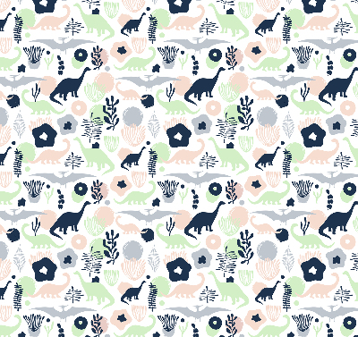 Fenster Rollo mit bunten Dinosauriermotiven