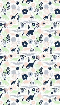 Fenster Rollo mit bunten Dinosauriermotiven