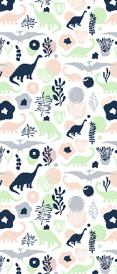 Fenster Rollo mit bunten Dinosauriermotiven