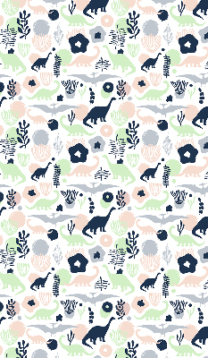 Fenster Rollo mit bunten Dinosauriermotiven