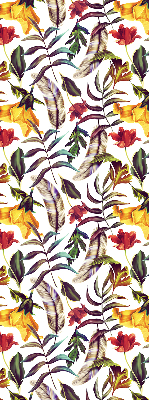 Rollo lichtundurchlässig mit buntem Blumenmuster