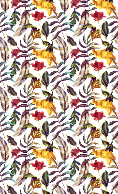 Rollo lichtundurchlässig mit buntem Blumenmuster